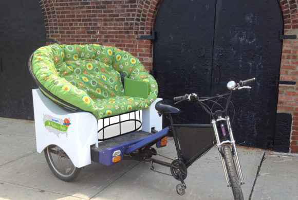 Pier 1 imports pedicab for ride in style event